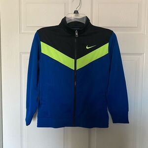 NIKE Boy’s Full Zip Blue/Black Jacket Size M